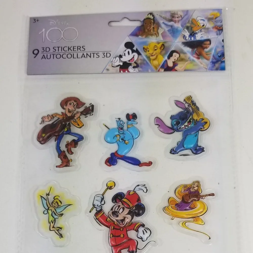 Disney 100th Anniversary 3D Dimensional stickers